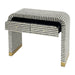 Pearl Wave Striped Mother of Pearl Hand Inlay Console Table