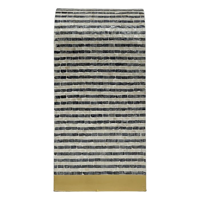 Pearl Wave Striped Mother of Pearl Hand Inlay Console Table