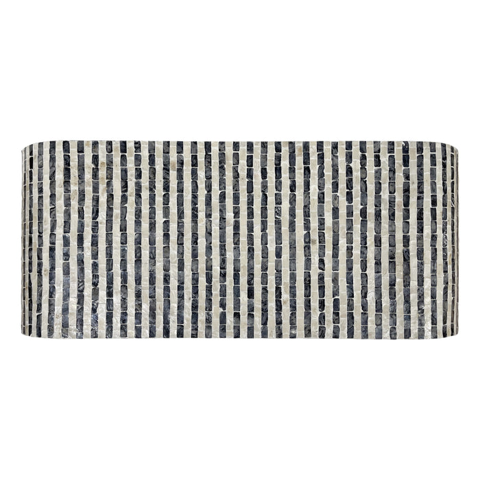 Pearl Wave Striped Mother of Pearl Hand Inlay Console Table
