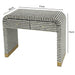 Pearl Wave Striped Mother of Pearl Hand Inlay Console Table