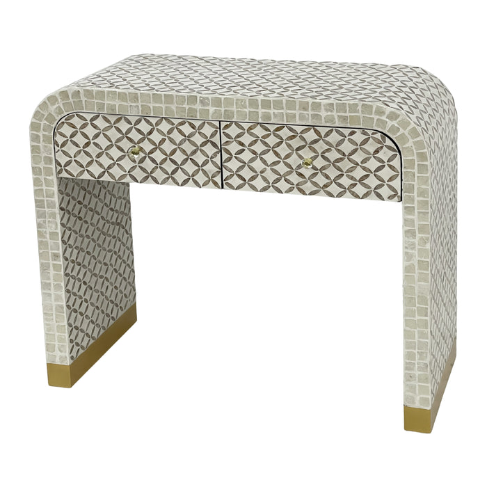 Luna Mother of Pearl Hand Inlay Console Table