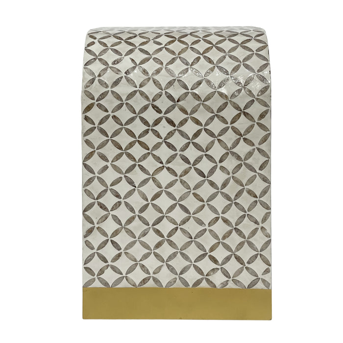 Luna Mother of Pearl Hand Inlay Bedside Table
