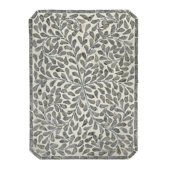 Pearl Flora Mother of Pearl Inlay Bedside Table