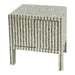 Contour Mother of Pearl Hand Inlay Bedside Table