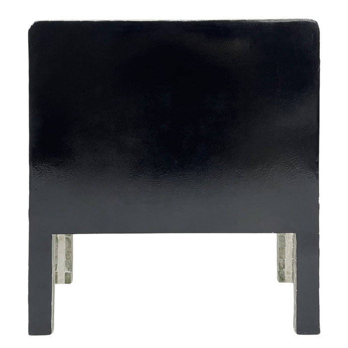 Contour Mother of Pearl Hand Inlay Bedside Table