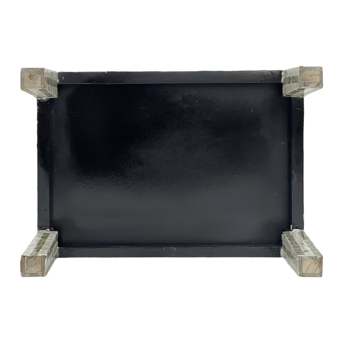 Contour Mother of Pearl Hand Inlay Bedside Table
