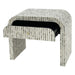 Contour Mosaic Mother of Pearl Hand Inlay Bedside Table