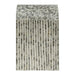 Contour Mosaic Mother of Pearl Hand Inlay Bedside Table