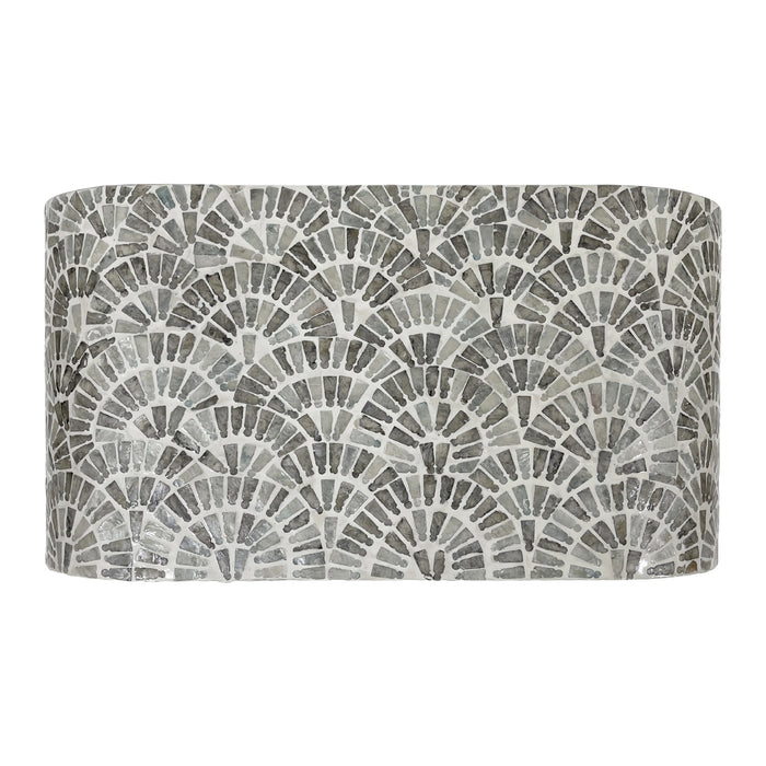 Contour Mosaic Mother of Pearl Hand Inlay Bedside Table