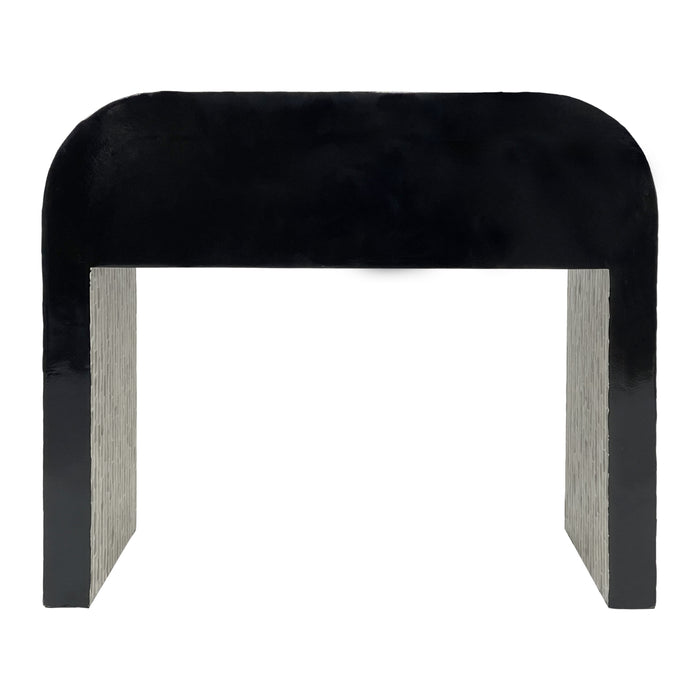 Contour Mosaic Mother of Pearl Hand Inlay Bedside Table