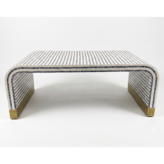Pearl Wave Mother of Pearl Inlay Coffee Table