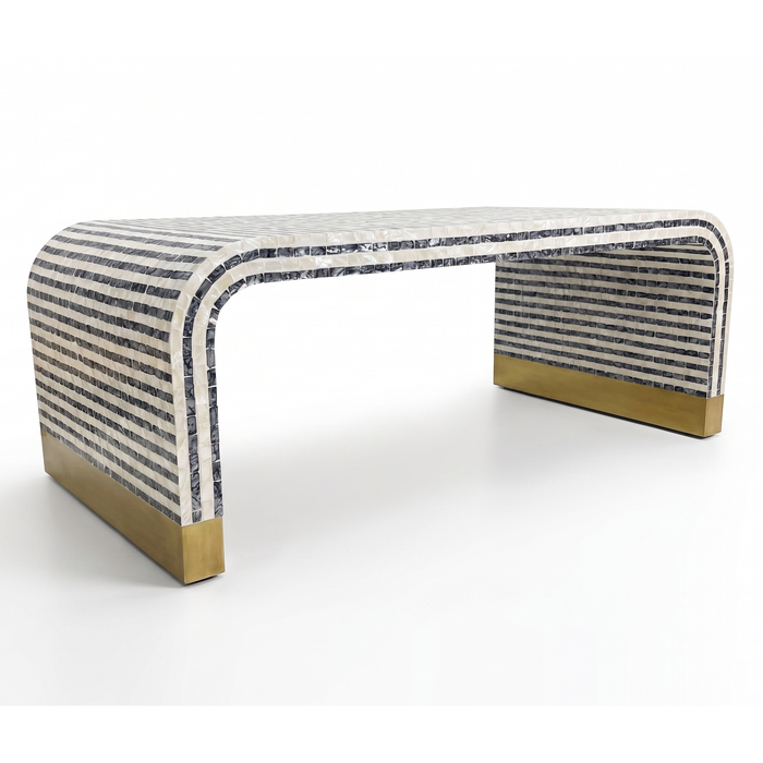 Pearl Wave Mother of Pearl Inlay Coffee Table