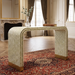Contour Crest Mother of Pearl Hand Inlay Console Table