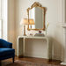 Contour Crest Mother of Pearl Hand Inlay Console Table