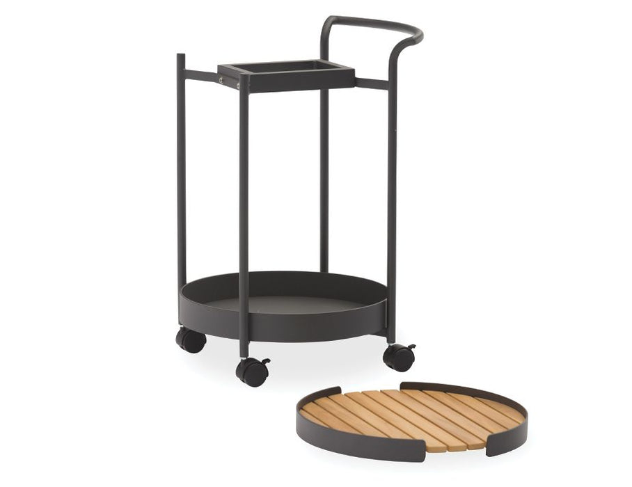 Fino Outdoor Bar Cart - Charcoal