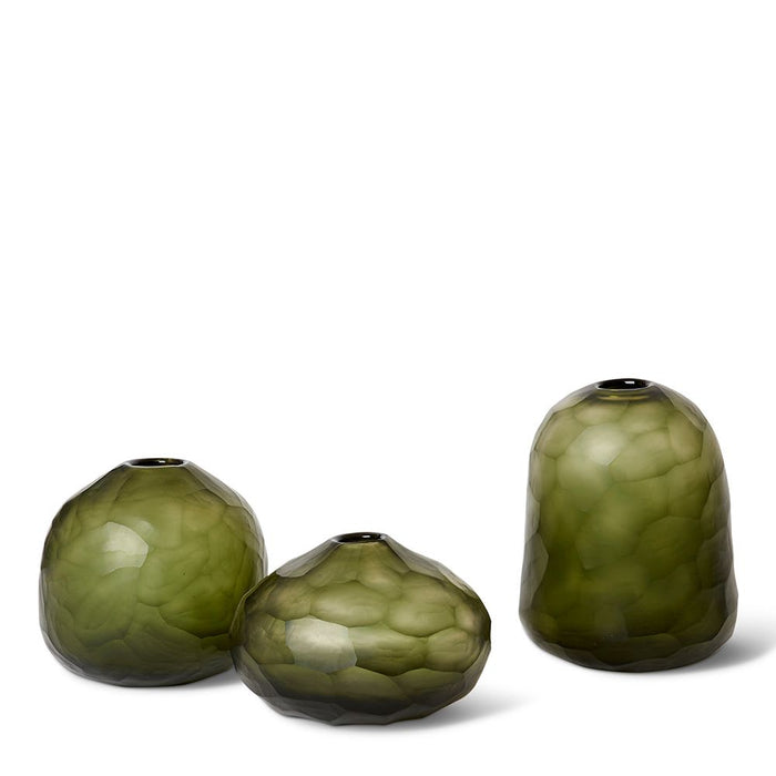 Kimoni Vase - Green, 13cm (H)