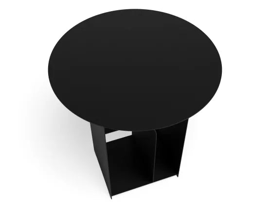 Forme Side Table - Black, Wood, 38cm W
