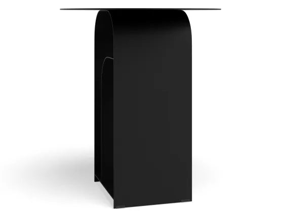 Forme Side Table - Black, Wood, 38cm W
