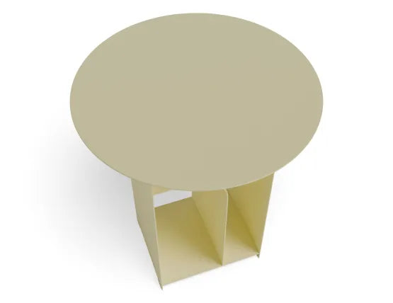 Forme Side Table - Butter Yellow, Wood, 38cm W