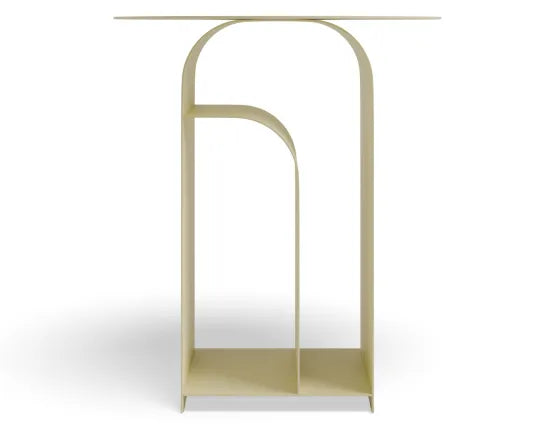 Forme Side Table - Butter Yellow, Wood, 38cm W