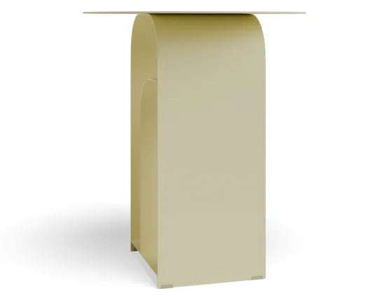Forme Side Table - Butter Yellow, Wood, 38cm W