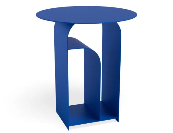 Forme Side Table - Cobalt Blue, Wood, 38cm W