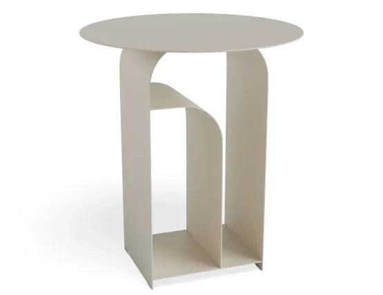Forme Side Table - Putty, Boucle, 38cm W