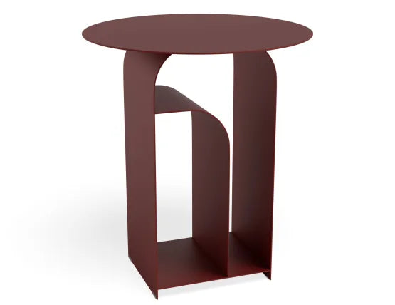 Forme Side Table - Berry Blush, Wood, 38cm W