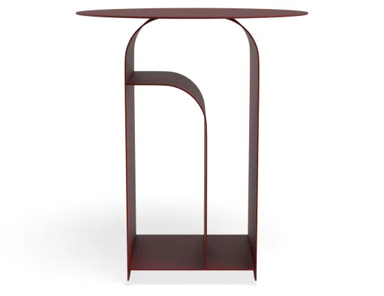 Forme Side Table - Berry Blush, Wood, 38cm W