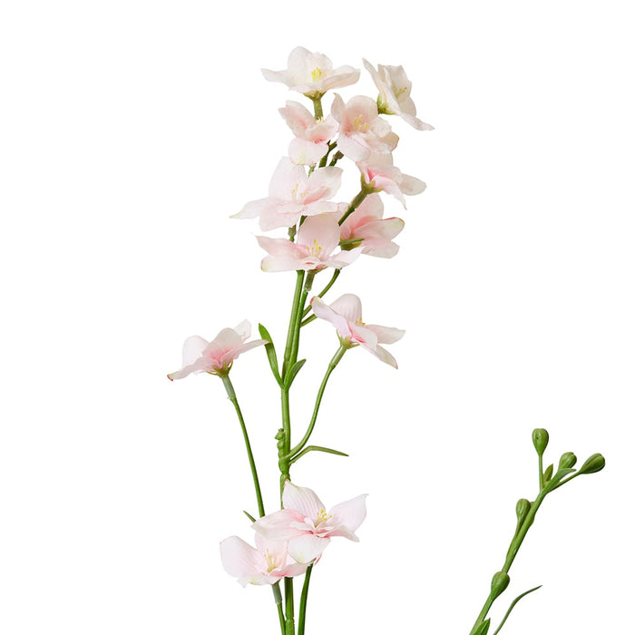 Larkspur Spray Pack of 12 - Pink, 71cm (H)