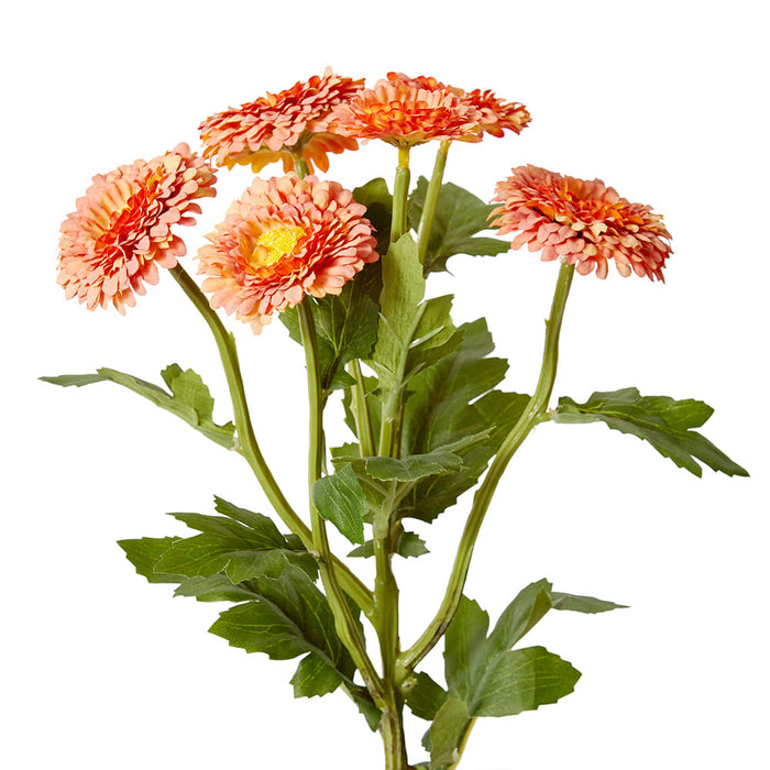 Chrysanthemum Spray Pack of 12 - Orange, 56cm (H)