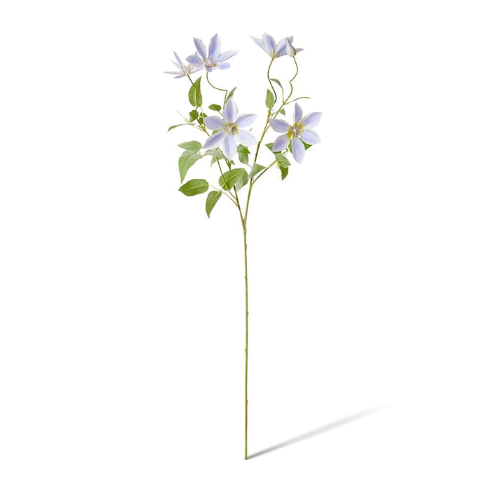 Clematis Flower Spray Pack of 12 - Purple, 86cm (H)
