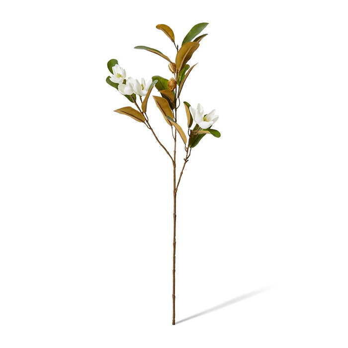 Magnolia Pearl Spray Pack of 12 - White, 61cm (H)