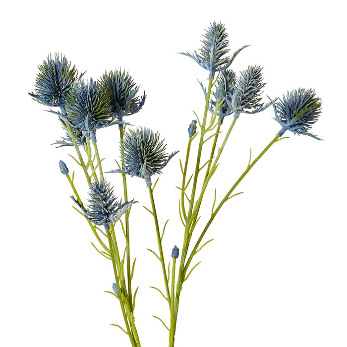 Thistle Spray Pack of 12 - Blue, 69cm (H)