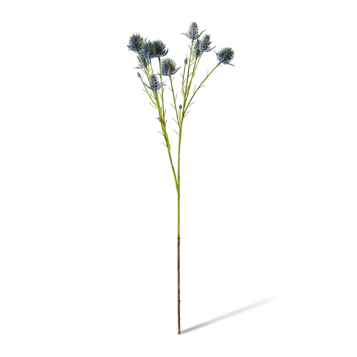 Thistle Spray Pack of 12 - Blue, 69cm (H)