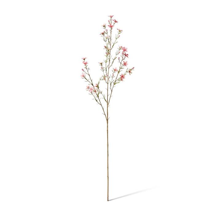 Wax Flower Spray Pack of 12 - Pink, 79cm (H)