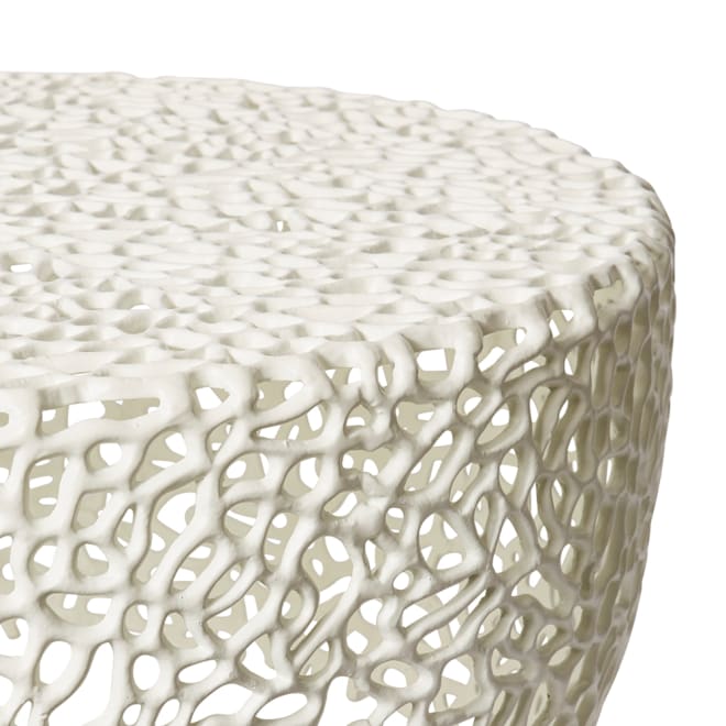 Ishaan Coffee Table - White, 38cm (H)