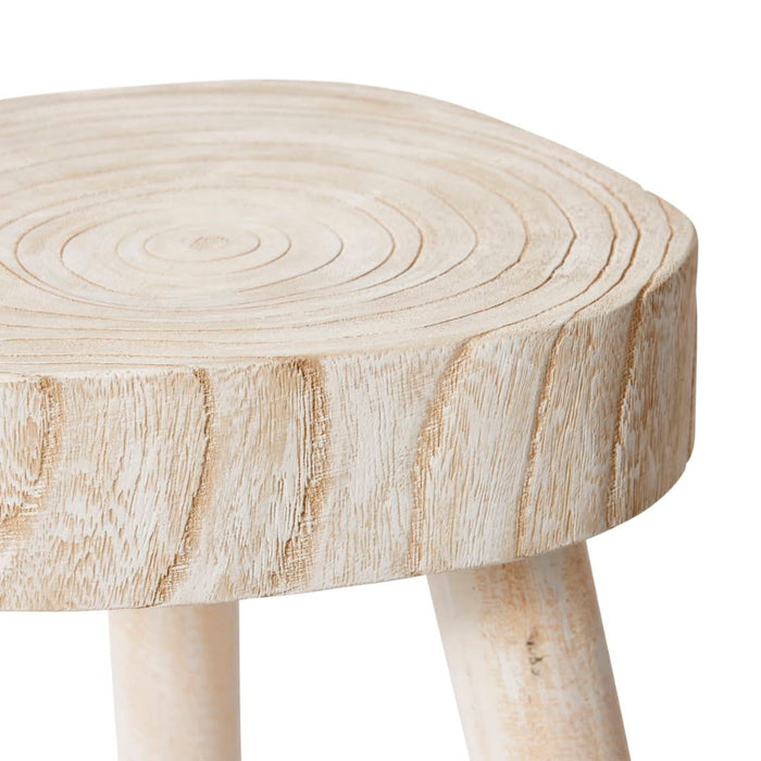 Cesar - Side Table Whitewash, 42cm (H)