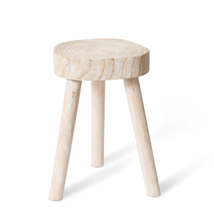 Cesar - Side Table Whitewash, 42cm (H)