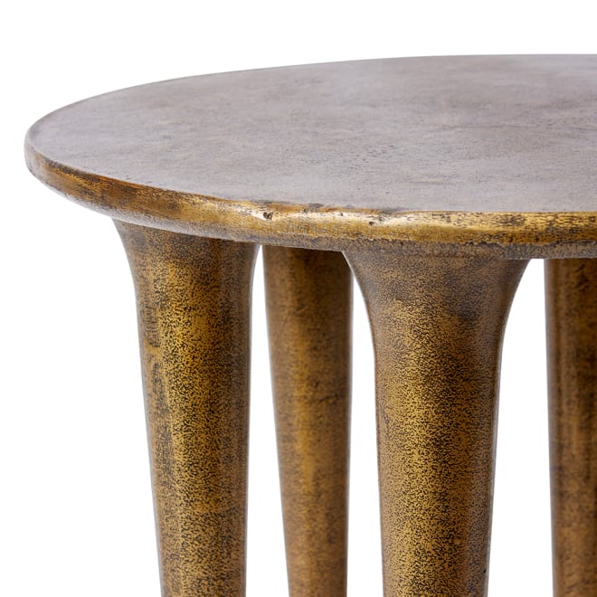 Kamotho Side Table - Antique Gold, 47cm (H)