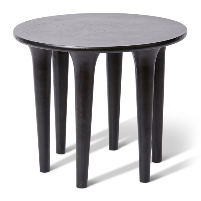 Kamotho Side Table - Matt Black, 47cm (H)