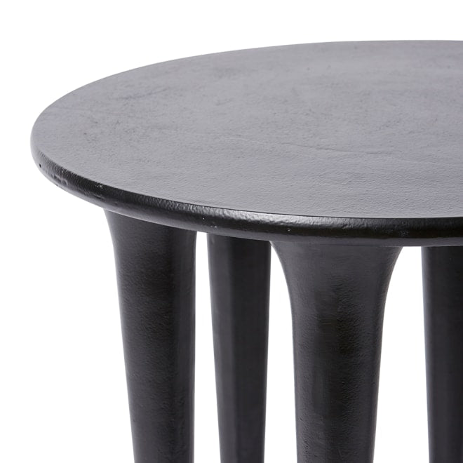 Kamotho Side Table - Matt Black, 47cm (H)