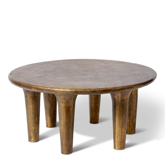 Kamotho Coffee Table - Antique Gold, 40cm (H)