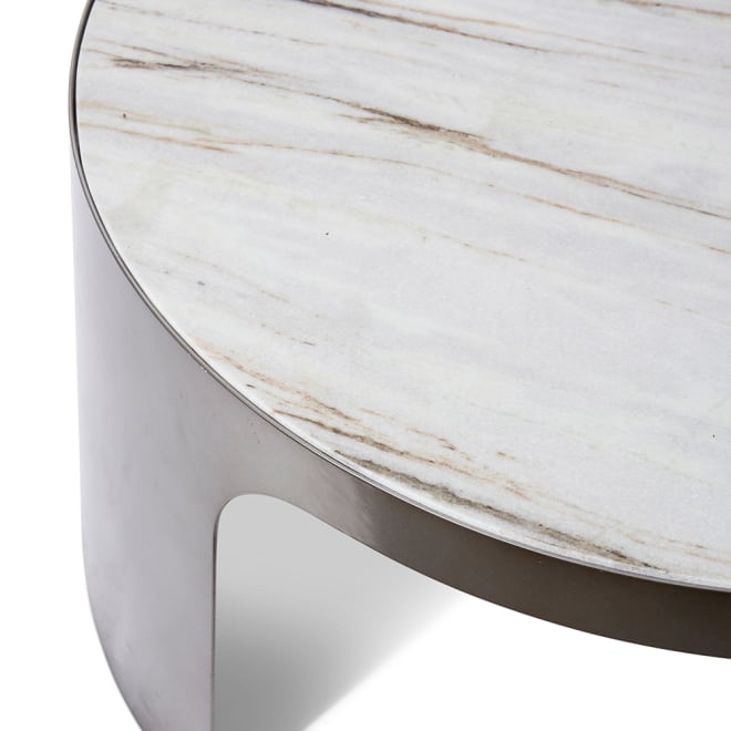 Sena Coffee Table - Black White/Grey, 38cm (H)