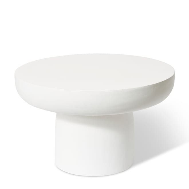 Zella Coffee Table - White, 35cm (H)