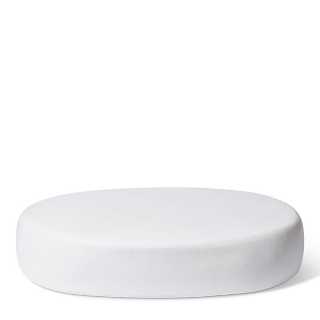Kato Coffee Table Oval - White, 25cm (H)
