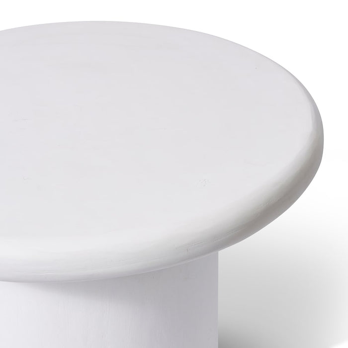 Neela Coffee Table - Tall White, 47cm (H)