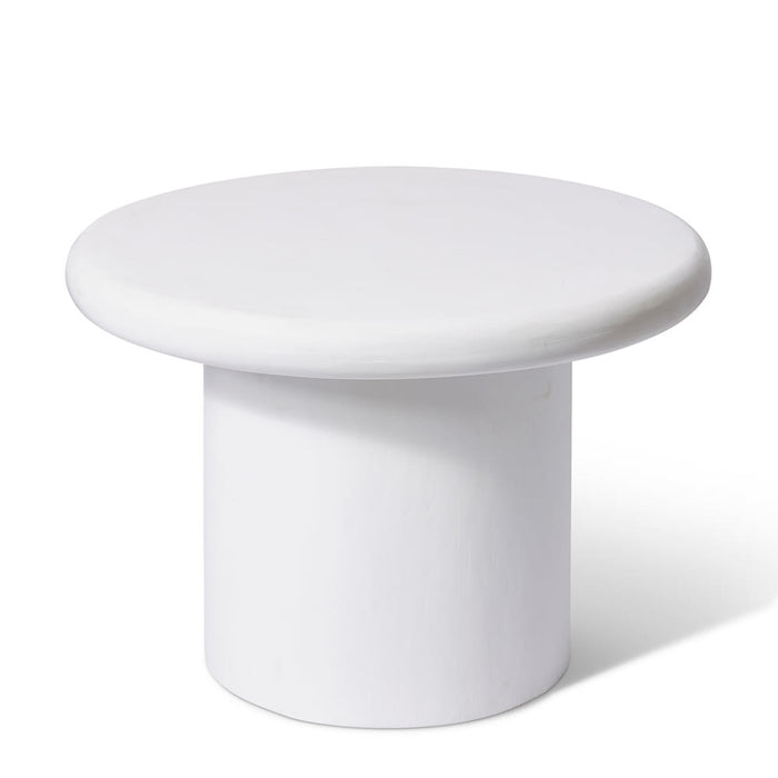 Neela Coffee Table - Tall White, 47cm (H)