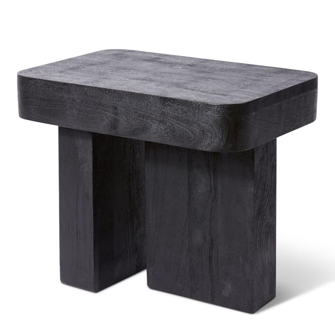 Furaha Side Table - Black, 50cm (H)