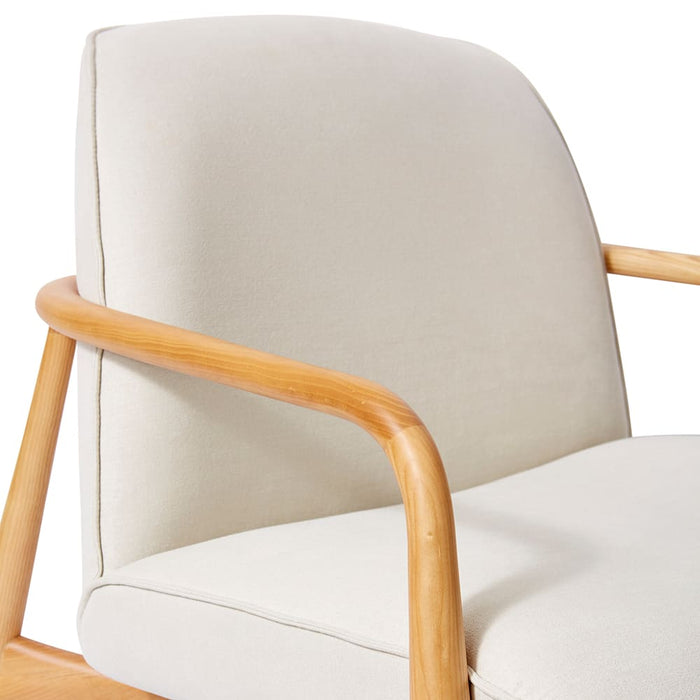 Elio Chair - Cream/Natural, 77cm (H)